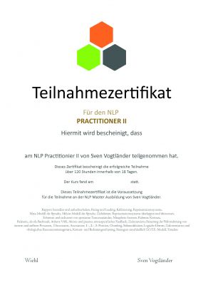 Teilnahmezertifikat